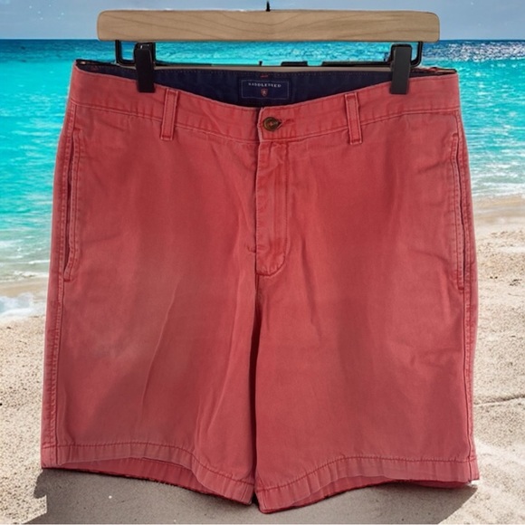 Saddlebred Red Flat Front Chino Shorts Size 32 - Picture 15 of 15